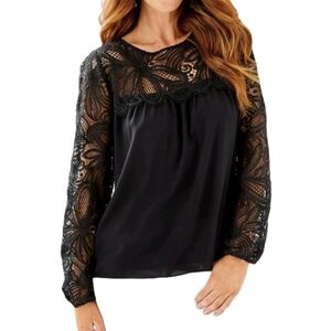 Lilly Pulitzer Keegan Top Size M Onyx